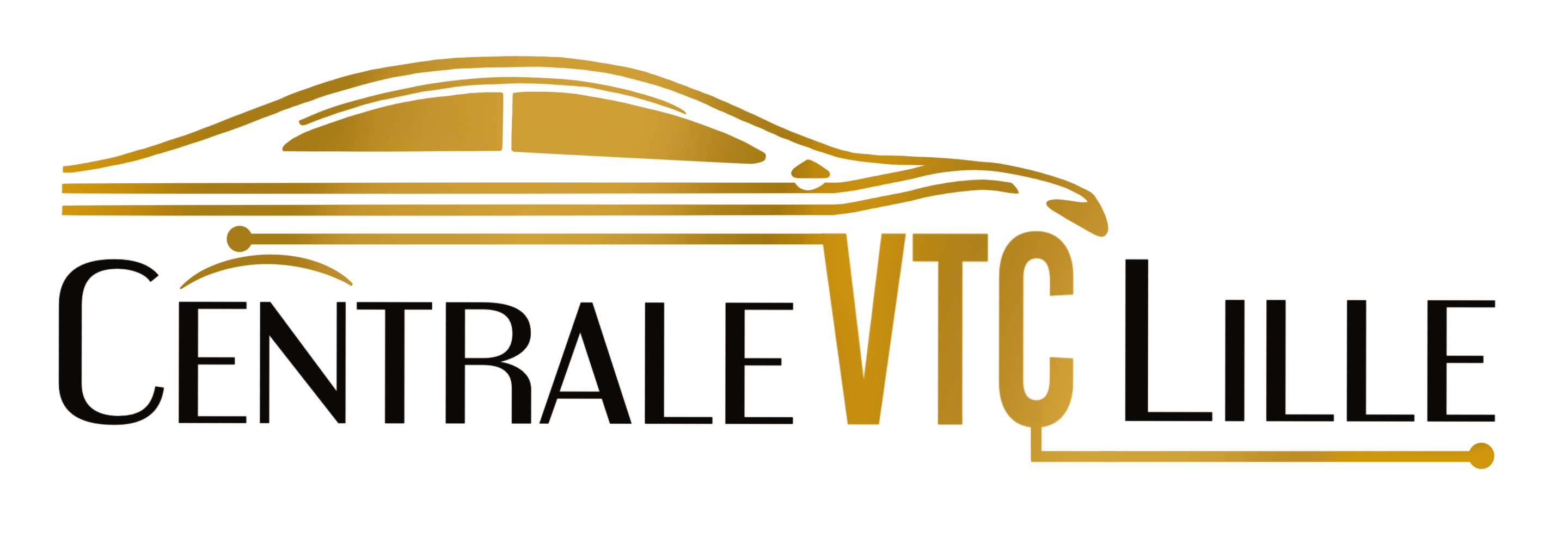Logo centrale VTC Lille noir